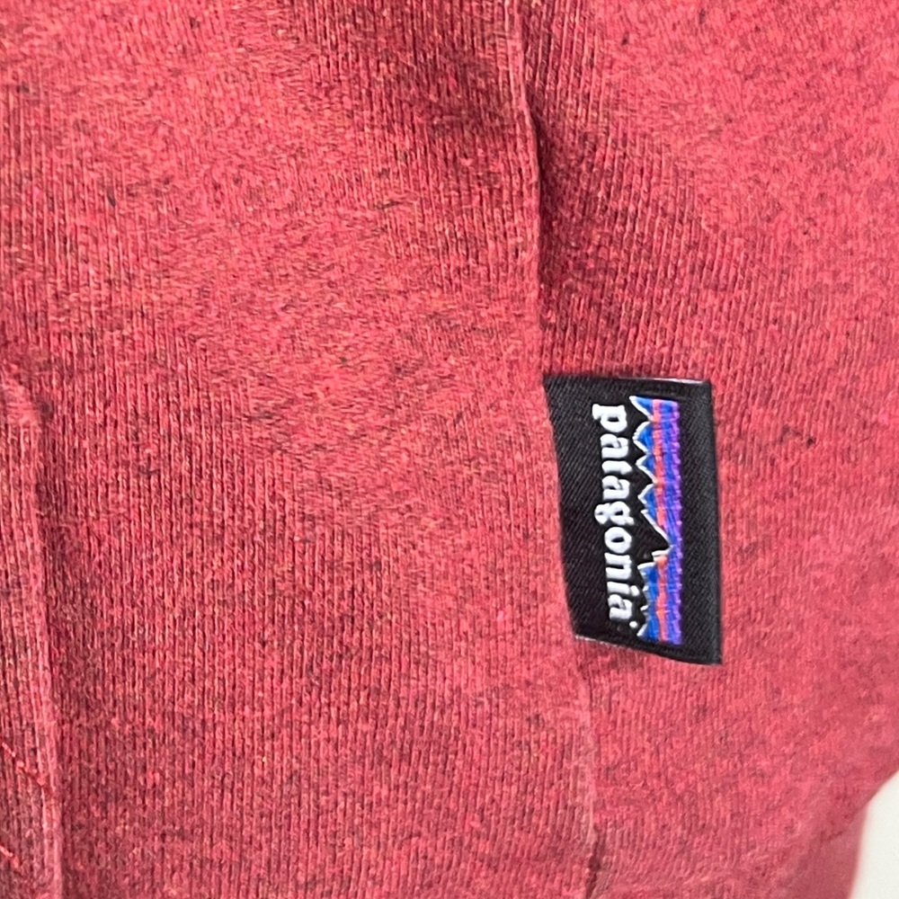 Patagonia Brick Red Hoodie with Logo - Picture 7 of 9
